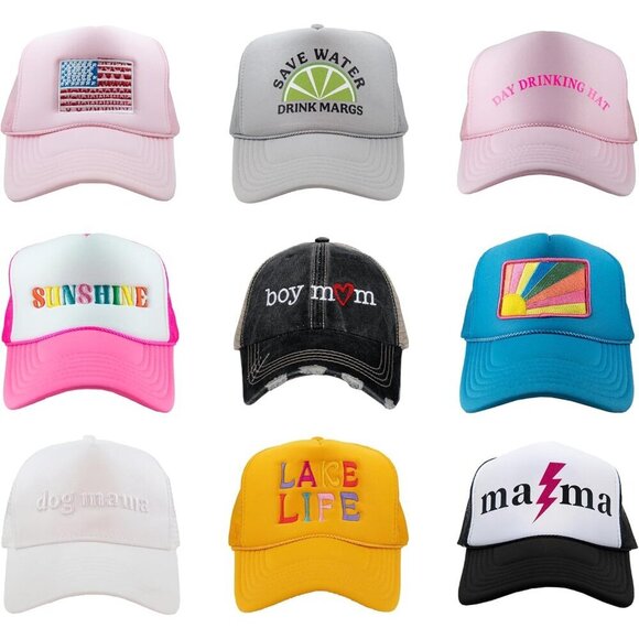 Trucker Hat Cotton Polyester Sun Sun Hat Women Adjustable main image 5